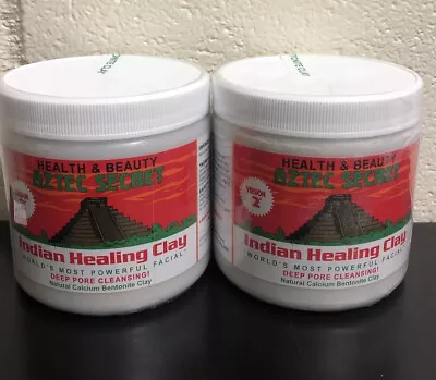 Aztec Secret Indian Healing Clay Deep Pore Cleansing Facial & Body Lot Of 2 NEW • $13.99