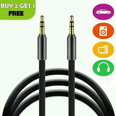 2M 3.5mm Male Plug To Aux Jack In Cable Audio Lead Cord For Car Wire Headphone • £3.99