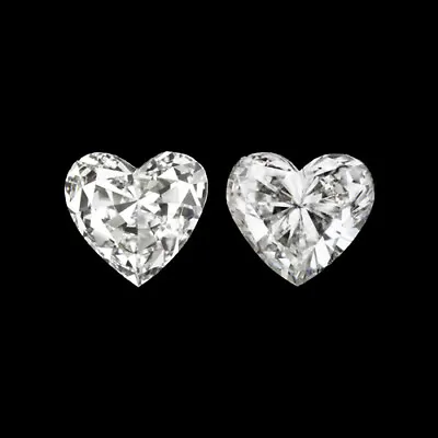 $625 • Buy HEART SHAPE DIAMOND MATCHING PAIR F-G VS1-SI1 0.38ct STUD EARRINGS LOOSE ACCENT