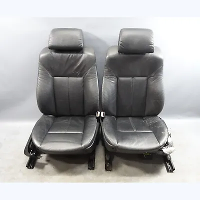 1998-2003 BMW E39 E38 5/7-Series Late Front Comfort Seats Black Leather OEM • $472.50