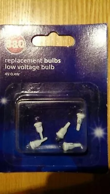 Christmas Lights Spare Bulbs. 4 LV Moving Musical Characters 4 Volt 0.4 Watt. • £4