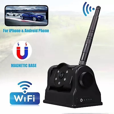 WiFi Magnetic Motorhome Trailer Hitch Backup Camera Rechargeable Battery 6400mA • $84.88