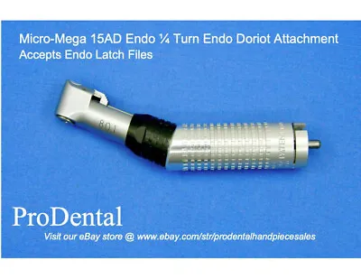 Micro-Mega 15AD Quarter Turn Endo Doriot Dental Handpiece Attachment - ProDental • $39