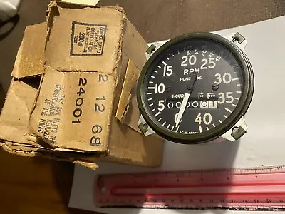 VINTAGE SPEEDOMETER TACHOMETER GAUGE AC DIV GMC FLINT MICHIGAN -AC 1548370 W BOX • $59.99