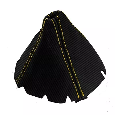 Manual Shift Boot  PVC Carbon For Dodge Viper 2003-2006 Yellow Stitch • $34.99