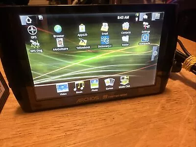 ARCHOS 5 INTERNET MEDIA TABLET TOUCH SCREEN ANDROID 160gb Wi-Fi 4.8 INCH 7502 • $164.99