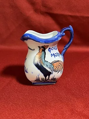 Vintage Carlton Ware Pottery Milk Pitcher Rooster Cornwall England • $9.98