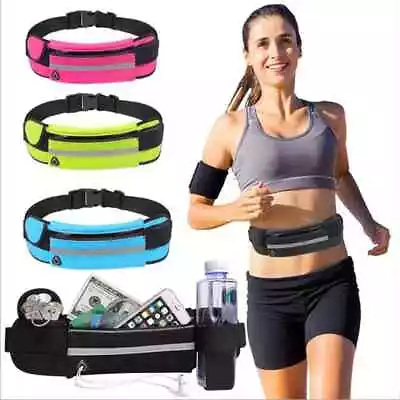 Running Belt Unisex Sport Jogging Phone Keys Mobile Travel Money Bum Bag Waist • £4.99