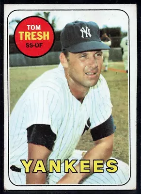 1969 Topps Baseball Baseball Card #212 Tom Tresh New York Yankees VG-EX *eb • $2