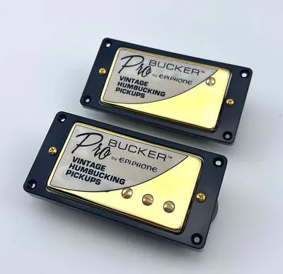 Epiphone ProBucker Humbucker Alnico 5 GOLD Pickup Set For LP&SG 5 CORE WIRE • $39.90