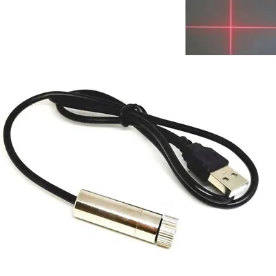 Red Laser 650nm 5mW Focusable Cross Diode Module USB Power Supplied • £6.49