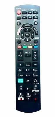 New TV Replacement Remote Control For Panasonic N2QAYB001181 / N2QAYB001180 • £7.99