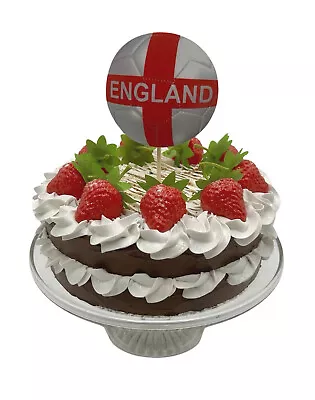 England Football Cake Topper -  England Football Cake Decoration - F1-CT • £2.99