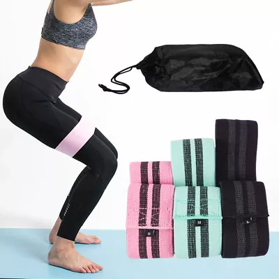 3Pcs NonSlip Resistance Bands Set Strength Training Fabric Loop Hip Exercise • $19.99