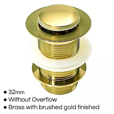 Brushed Gold Basin Mixer Kitchen Sink Tap Valve Square Shower Head Wall Arm Rail • $38.30