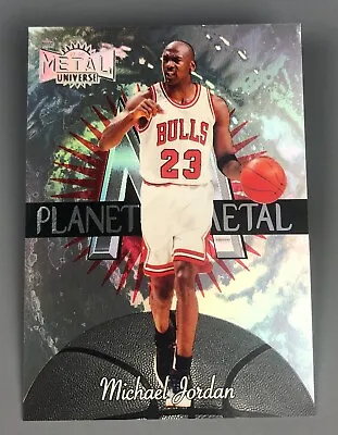 1997 Skybox Metal Universe Planet Metal MICHAEL JORDAN Chicago Bulls GOAT • $600