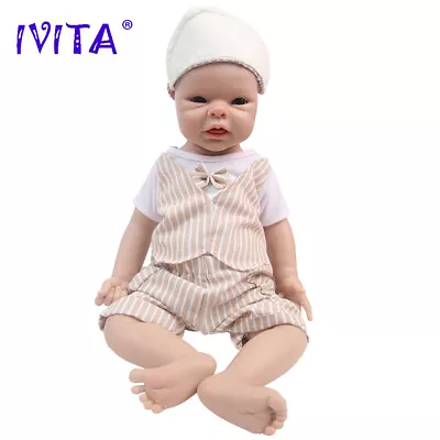 20  Lovely Baby Boy Doll Lifelike Full Silicone Reborn Baby Doll Xmas Gifts • $178.40