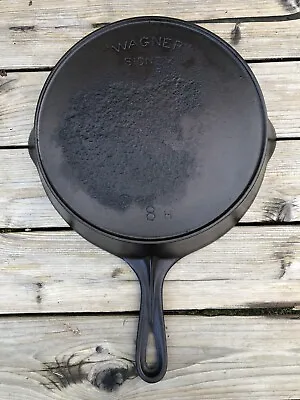 Vintage Cast Iron WAGNER SIDNEY-O #8 Skillet W/Heat Ring - RESTORED • $50