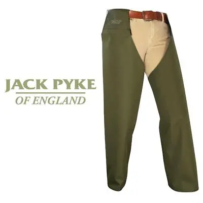 Jack Pyke Lightweight Leggings Protective Over Trousers Chaps Green One Size • £15.95