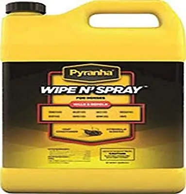 $81.99 • Buy Pyranha 001GWIPEG 068022 Wipe N'Spray Fly Protection Spray For Horses, 1 Gallon