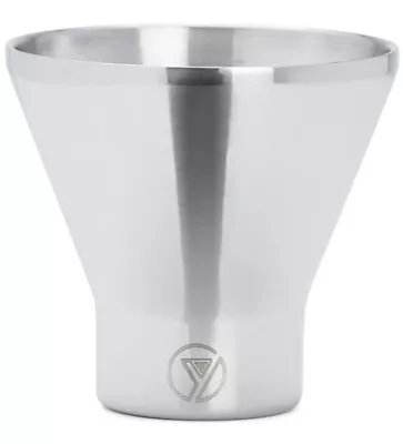 YDRINK Martini Tumbler 240ml Unbreakable Stemless Polished Stainless Steel Gift • $19.95