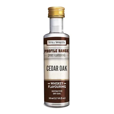 Still Spirits Profiles Whiskey Cedar Oak 50ml Home Brew Essence Flavouring • $6.74