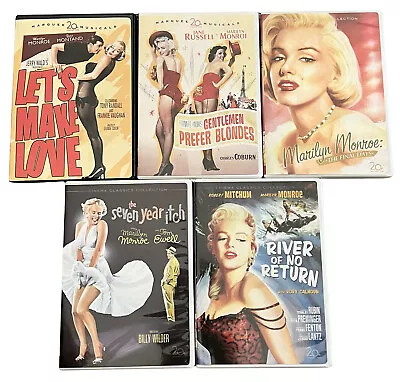 Lot 5 Marilyn Monroe DVD's ~ 4 Films + The Final Days Her Unfinished Film • $18.99