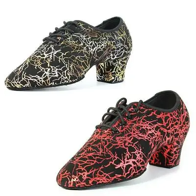 Women's Dance Shoes Men Latin Ballroom Shoes Dance Modern Tango Suede Soft Sole • $35.71