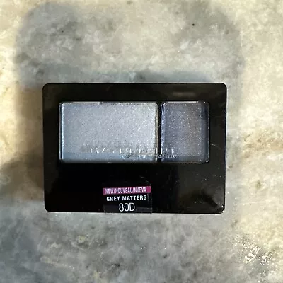 Maybelline Expert Wear Eye Shadow Duo Stylish Smokes 80D Grey Matters Sealed  • $4.19