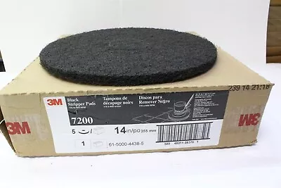 3M 7200 14  Black Stripping Floor Pad - 5/Case ***FREE SHIPPING IN U.S.*** • $34