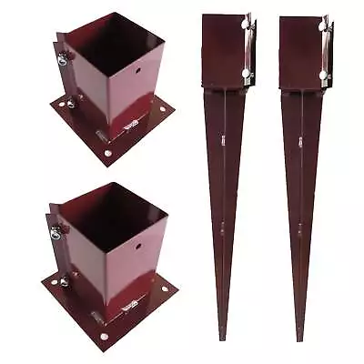 £151.12 • Buy Fence Post Support Spikes & Shoes Bolt Down Holders 75mm / 100mm Garden Stakes