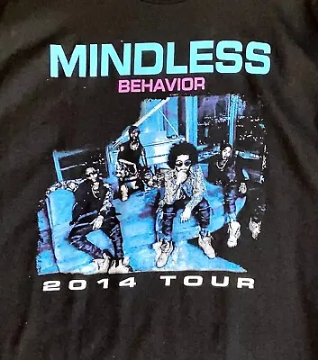 Mindless Behavior T Shirt Hip Hop T Shirt Mens Large Vintage Concert T Shirt • $11.39