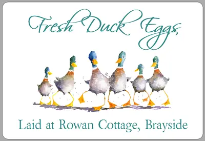 Large Personalised Duck Egg Box Labels Customised Carton Stickers 1 • £2.70