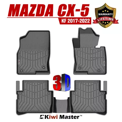 KIWI MASTER 3D Car Floor Mats TPE Liner Suit Mazda CX-5 KF MY 17-22 Dual Cab • $119.95