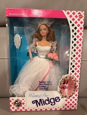 Barbie: WEDDING DAY For MIDGE 1990 Vintage #9606 NRFB  • $48.99