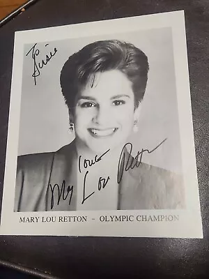 Mary Lou Retton Signed 8.5 X10.25  Photo  Olympic Champion Gymnastics • $20