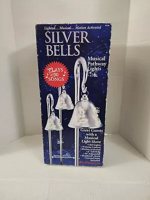 Mr Christmas Xmas Silver Bells Motion Activated Musical Pathway Lights 30 Songs • $40