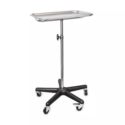 Tech-Med Mobile Instrument Stand 12-1/2 X 19 Inch Tray 4365 • $131.89