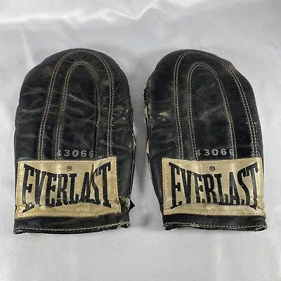Vintage Everlast 43066 Leather Speed Bag Training Boxing Gloves Black • $29.97