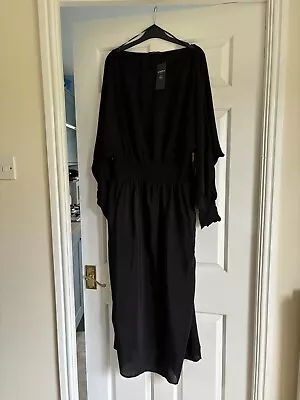 M&S Limited Collection Black Maxi Dress Size 16 • £10