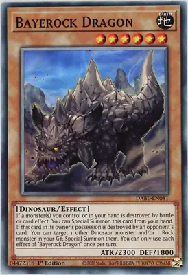 YuGiOh Bayerock Dragon DABL-EN081 Common 1st Edition • £0.99