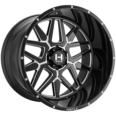 Hostile H128 Diablo 22x10 6x135 -25mm Black/Milled Wheel Rim 22  Inch • $537