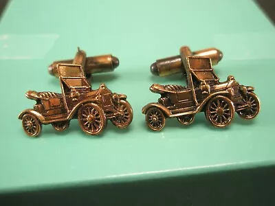 Antique Automobile Old Car Quality Copper Vintage Cuff Links Model At Ford • $33.49