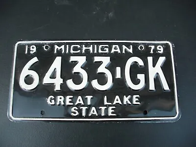 Classic Historic Vintage 1979  Michigan License Plate 6433 GK • $7.99