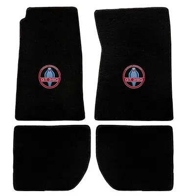 NEW 1965-1973 Ford Mustang SHELBY GT350 Black Floor Mats & Logo Set Of 4 Carpet • $180.99