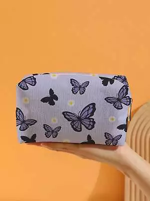 Butterfly Pattern Makeup Bag Cosmetic Organizer Toiletries Bag Makeup Organizer • $6.32