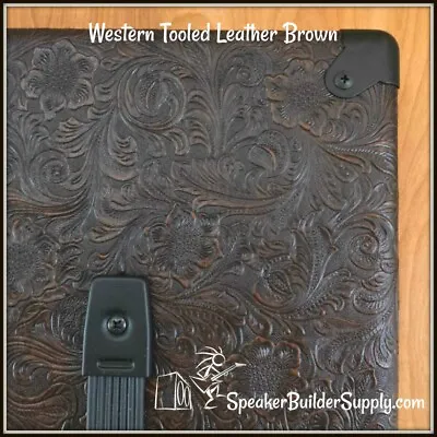 $8.99 • Buy Brown Western Tooled Leather Pattern Tolex ~18  WIDTH (per Yd)