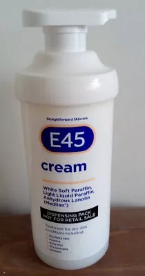 New E45 Cream Pump  Dermatological Skin Care Cream 500g • £5