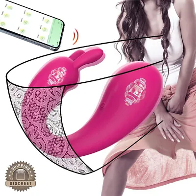 Wearable Rabbit Vibrator APP Control Panty G-spot Clit Stimulator Women Sex Toys • $30.95