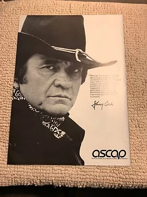 $8.49 • Buy 13 1/2-10” Johnny Cash ASCAP  Ad FLYER